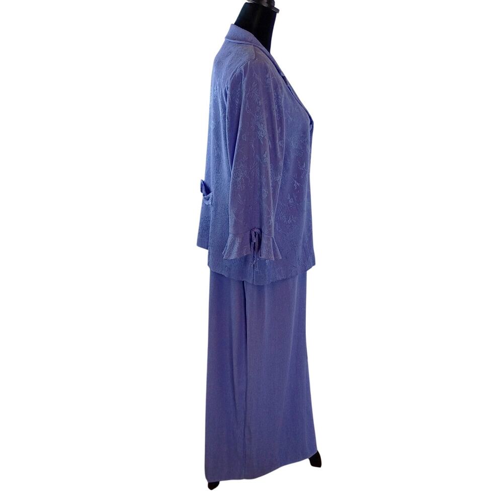 LADY DORBY Women's Vintage  Two Piece Set  Maxi Dress Jacket 2XL Rayon Formal - Picture 5 of 8